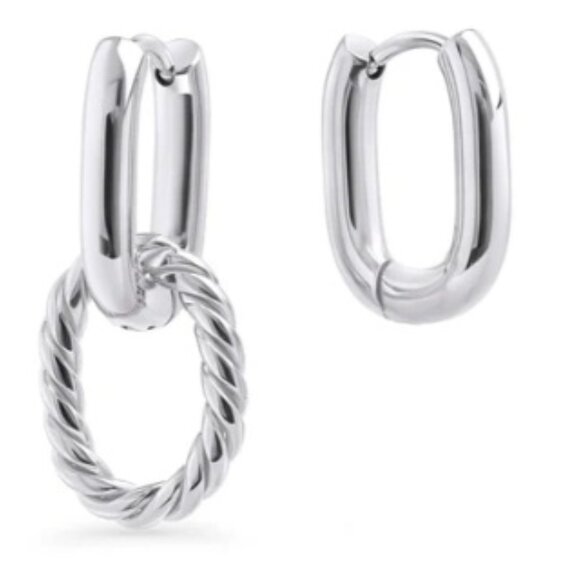 2 Piece Mia - Silver - Necklace and matching earrings - NWT - Picture 3 of 3